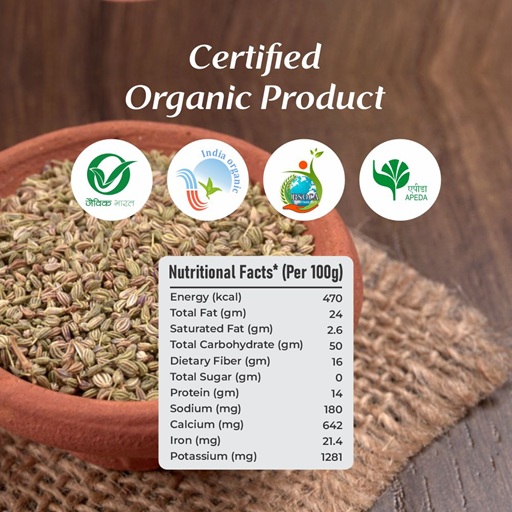 Organic Caram seed (Ajwain/Ajmo)
